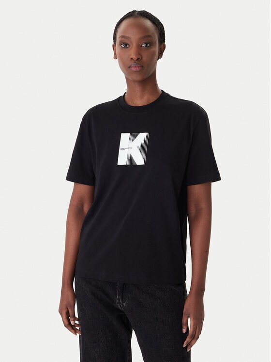 Karl Lagerfeld Jeans Тишърт B1W17055 Relaxed Fit