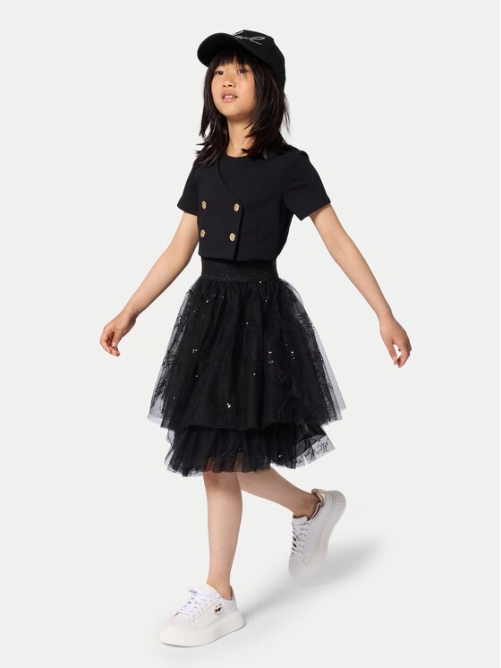 KARL LAGERFELD KIDS Ежедневна рокля Z31142 D Regular Fit