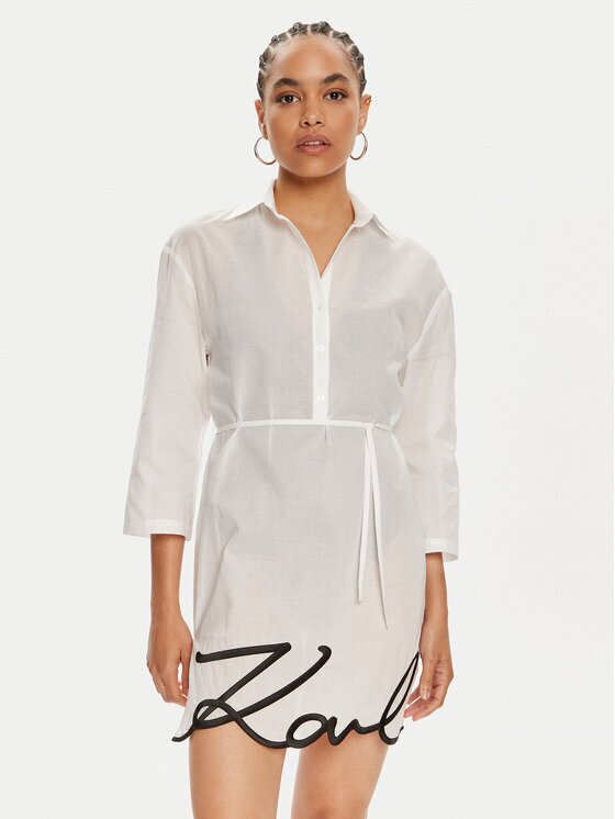 Karl Lagerfeld Плажна рокля 240W2205 Regular Fit