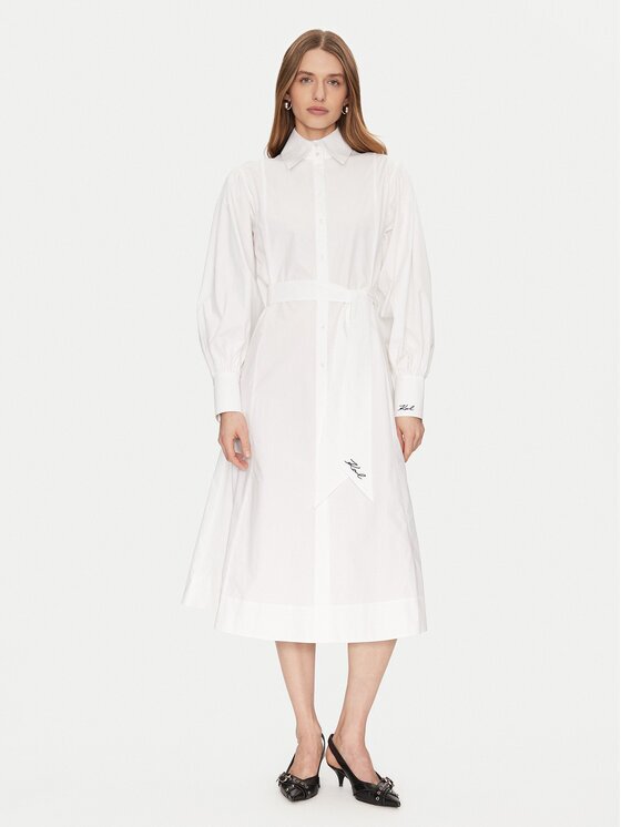 Karl Lagerfeld Рокля тип риза A1W13018 Regular Fit