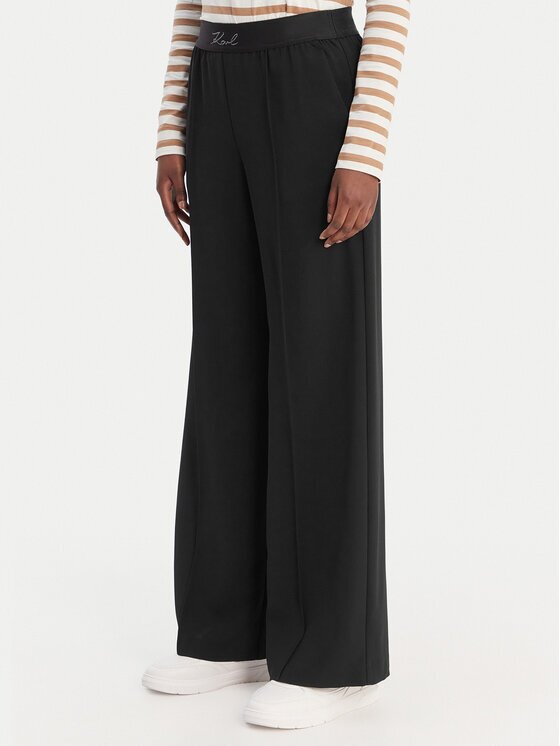 Karl Lagerfeld Текстилни панталони B1W10014 Relaxed Fit