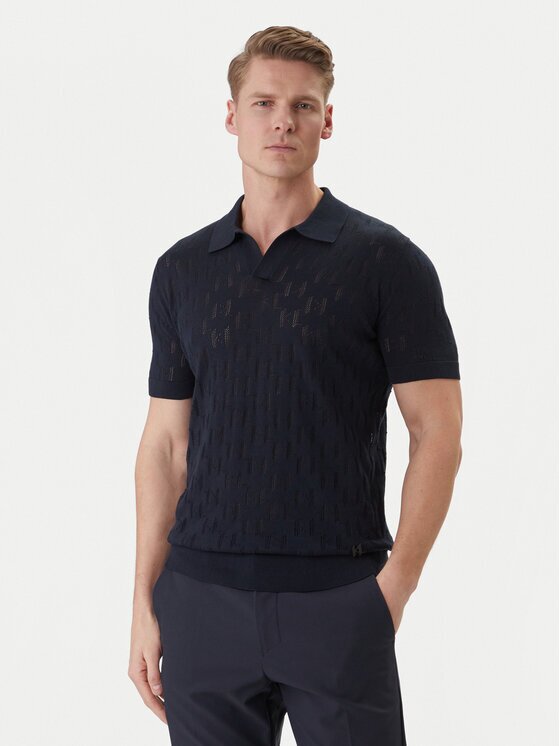 Karl Lagerfeld Тениска с яка и копчета 655005 562301 Slim Fit
