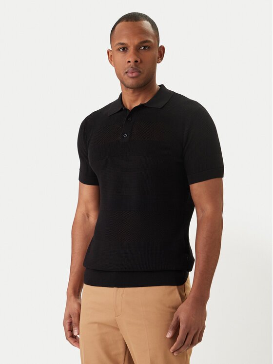 Karl Lagerfeld Тениска с яка и копчета 655009 562301 Regular Fit