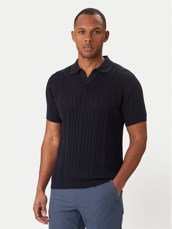 Karl Lagerfeld Тениска с яка и копчета 655016 562304 Regular Fit