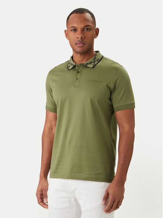 Karl Lagerfeld Тениска с яка и копчета 745010 562200 Regular Fit
