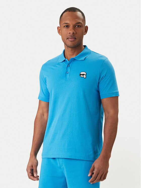 Karl Lagerfeld Тениска с яка и копчета 745710 562224 Regular Fit