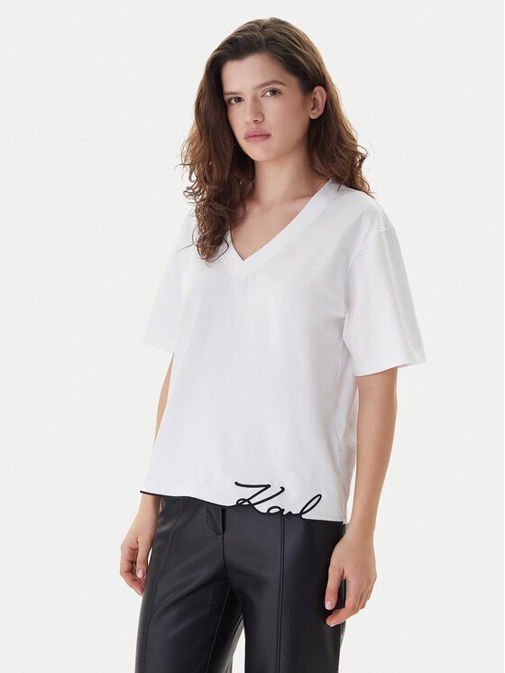 Karl Lagerfeld Тишърт B1W17031 Relaxed Fit