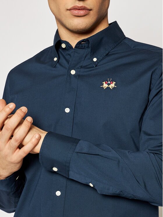 La Martina Риза CCMC02 PP003 Slim Fit