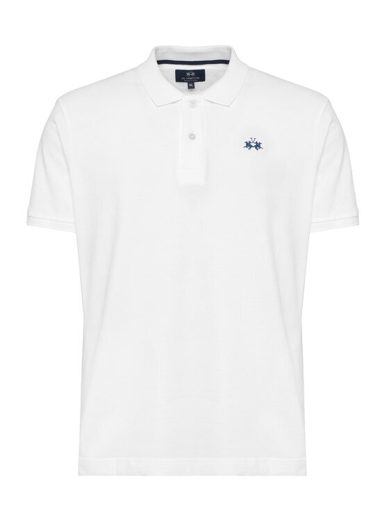 La Martina Тениска с яка и копчета BPMP01 PK031 Regular Fit