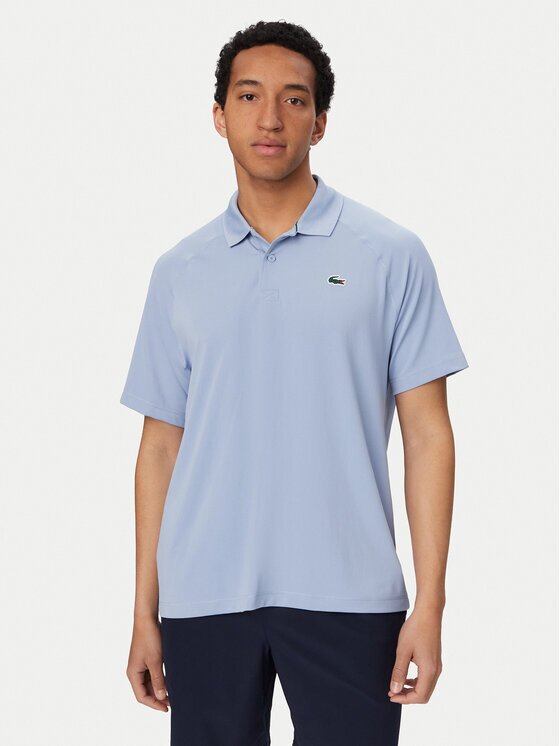 Lacoste Тениска с яка и копчета DH0159 Regular Fit