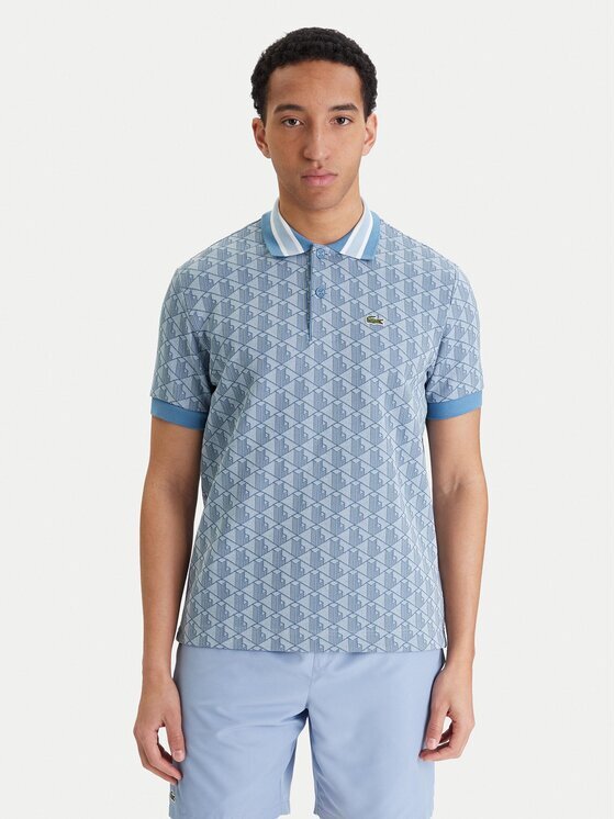 Lacoste Тениска с яка и копчета DH1417 Classic Fit