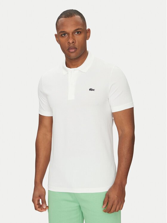 Lacoste Тениска с яка и копчета DH5522 Regular Fit