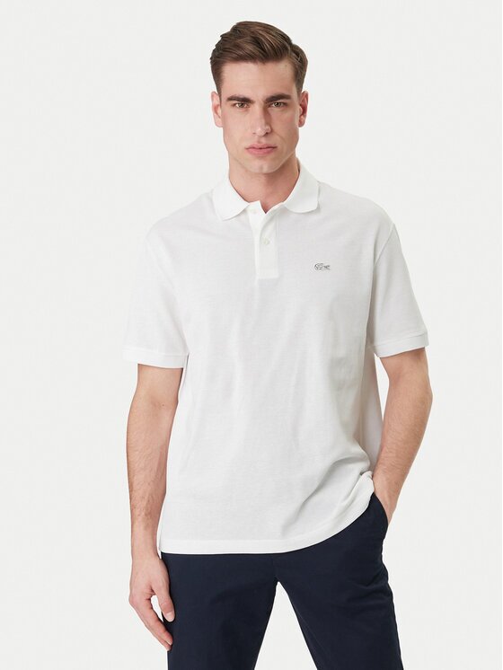 Lacoste Тениска с яка и копчета PH7757 Loose Fit