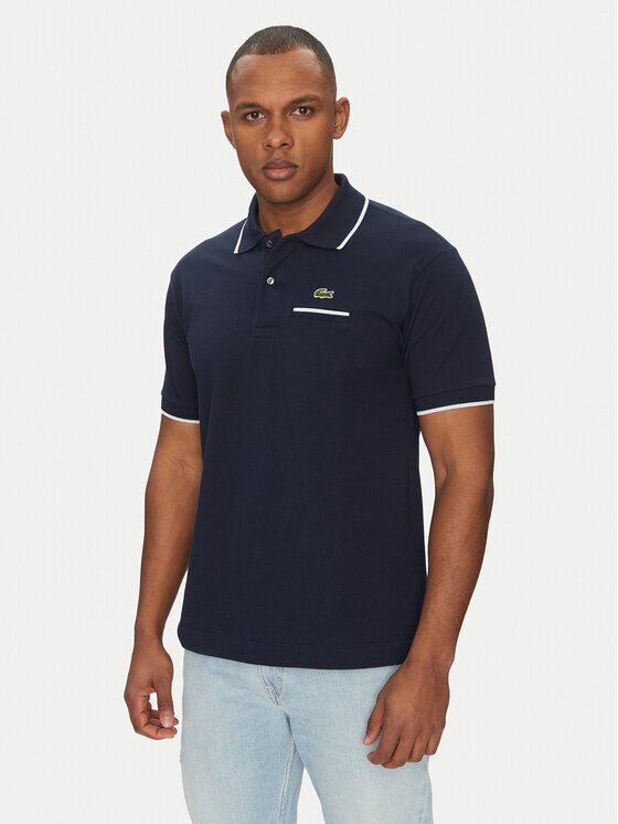 Lacoste Тениска с яка и копчета PH9838 Classic Fit