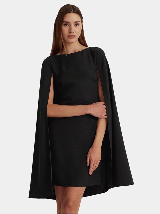 Lauren Ralph Lauren Коктейлна рокля 253855210006 Екрю Relaxed Fit