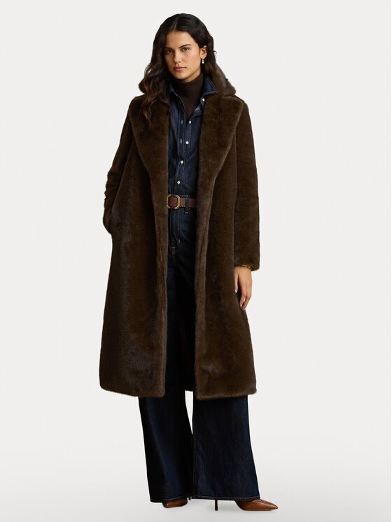 Lauren Ralph Lauren Кожено палто 297P23467001 Regular Fit
