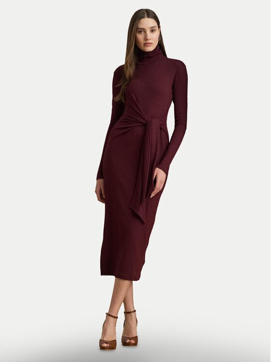 Lauren Ralph Lauren Плетена рокля 200980028008 Slim Fit
