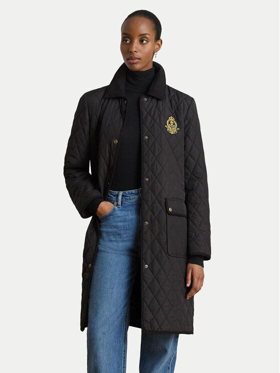 Lauren Ralph Lauren Преходно яке Crested 3/4 Quilt 297P18059002 Regular Fit