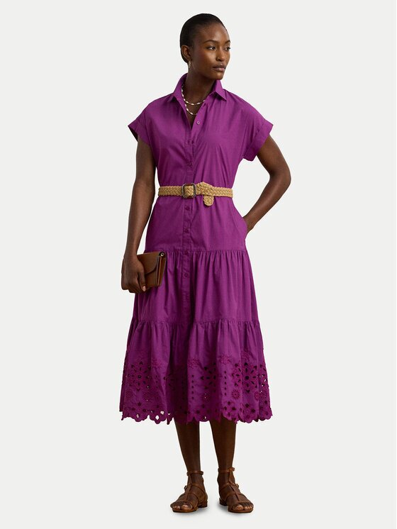Lauren Ralph Lauren Рокля тип риза 200970821001 Regular Fit