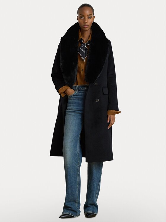 Lauren Ralph Lauren Вълнено палто 297P23450001 Oversize