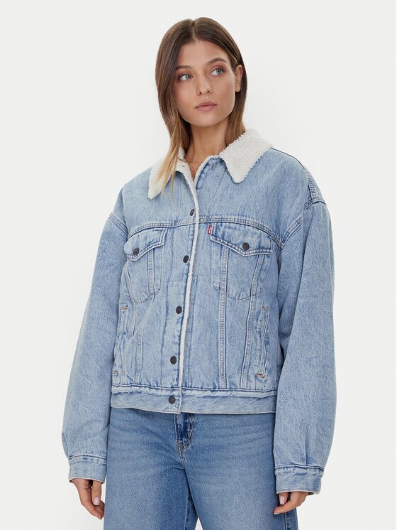 Levi's® Дънково яке Sherpa Trucker 90's A4435-0010 Loose Fit