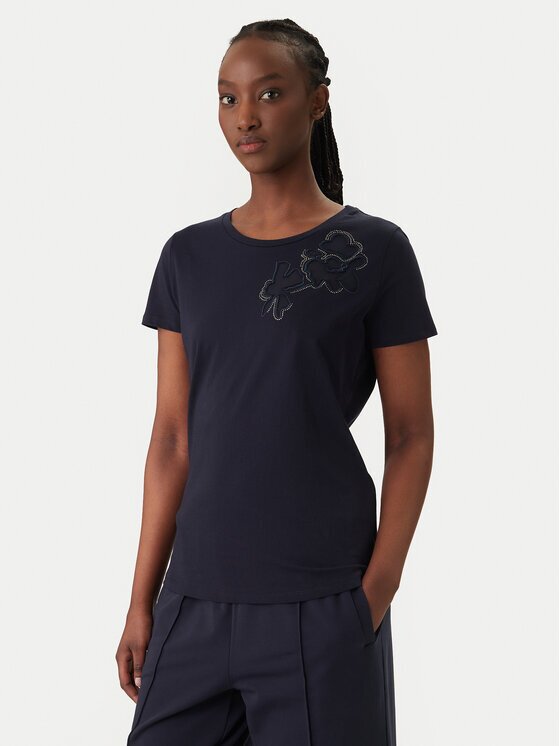 Liu Jo Sport Тишърт TA6155 JS923 Екрю Regular Fit