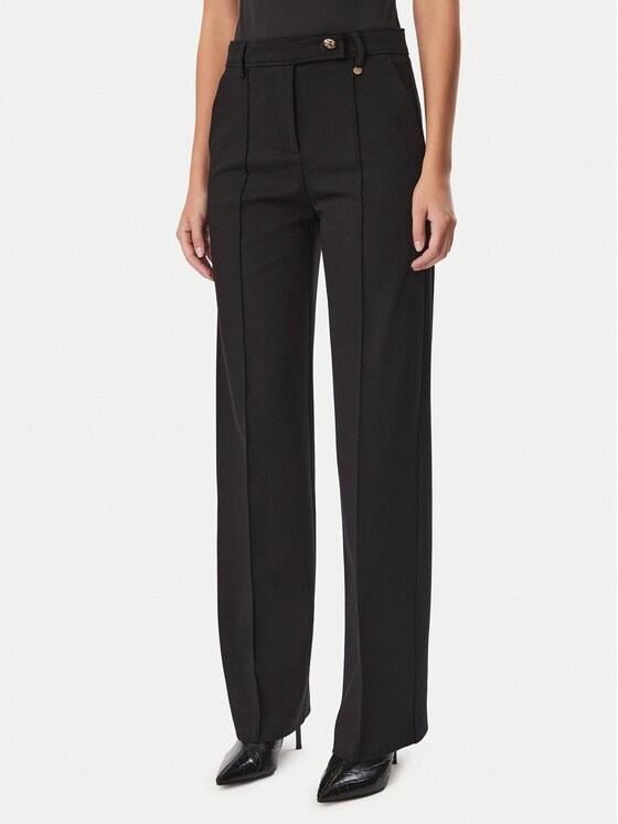 Liu Jo Текстилни панталони WF6361 J9189 Relaxed Fit