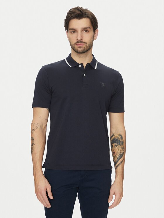 Marc O'Polo Тениска с яка и копчета 522 2034 53034 Regular Fit