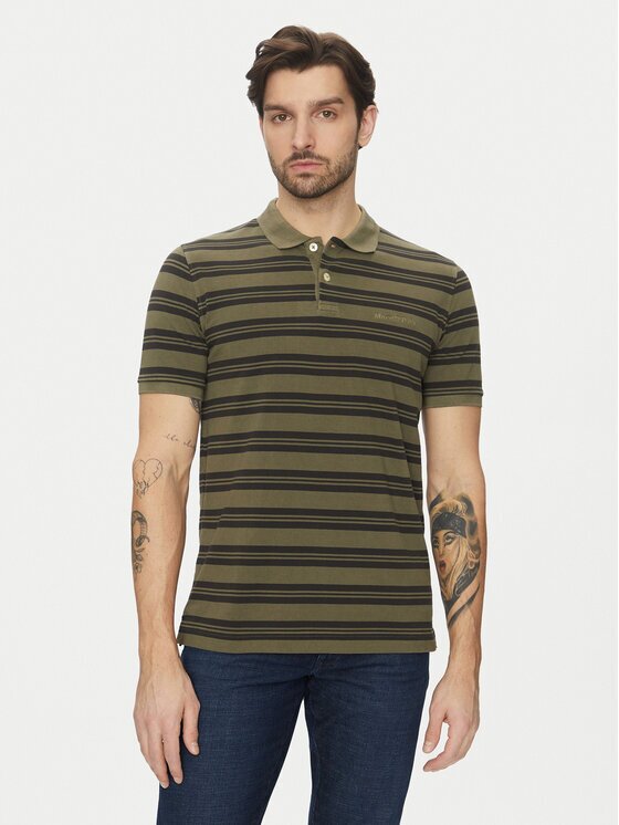 Marc O'Polo Тениска с яка и копчета 522 2068 53040 Regular Fit