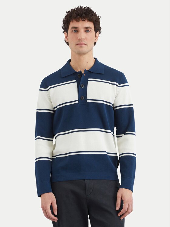 Marc O'Polo Тениска с яка и копчета 522 5042 60048 Regular Fit