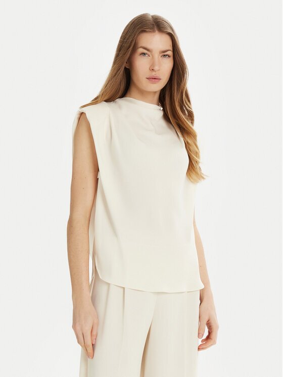 Marella Блуза Armanda 2513161023 Екрю Regular Fit