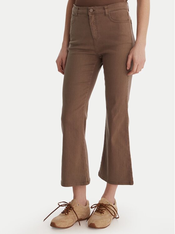 Marella Дънки Ronco 2613131055 Екрю Slim Fit