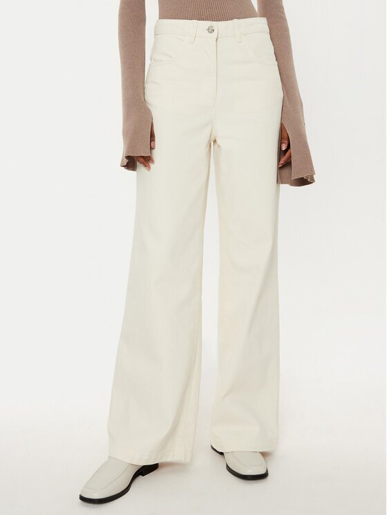 Max&Co. Дънки Parure 2516131031200 Екрю Wide Leg