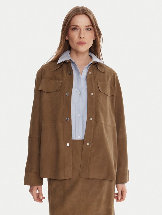 Max&Co. Кожено яке Stallo 2526446011200 Loose Fit