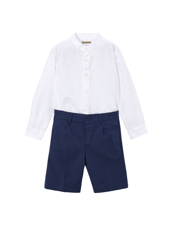 Mayoral Комплект от риза и текстилни шорти 3216 Regular Fit