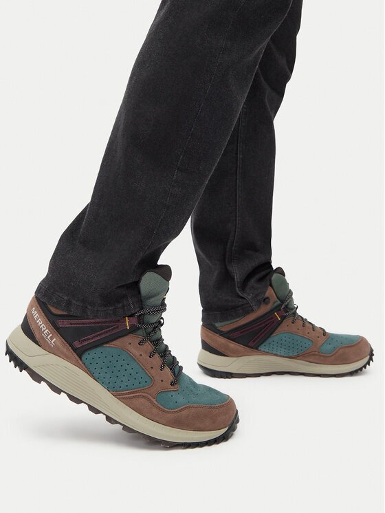 Merrell Туристически oбувки Wildwood Mid Ltr Wp J068031 Зелен