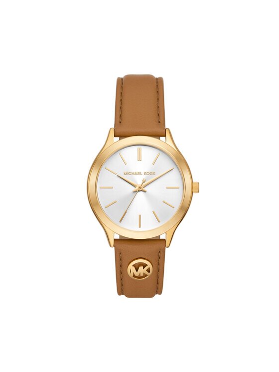 Michael Kors Часовник Slim Runway MK7543 Кафяв