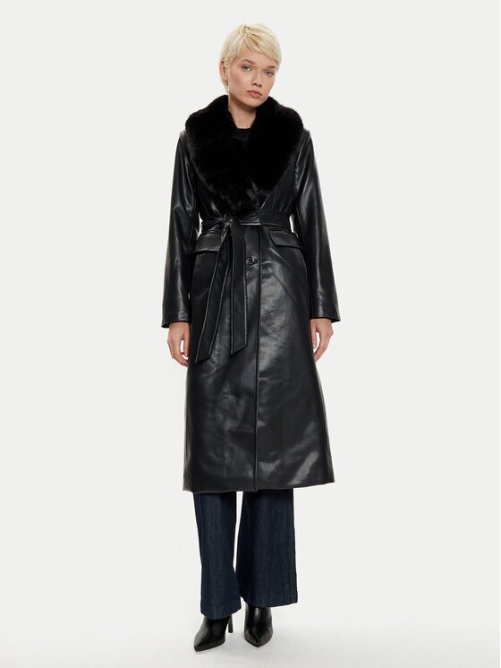 MICHAEL Michael Kors Палто от изкуствена кожа 77B1402M52 Regular Fit