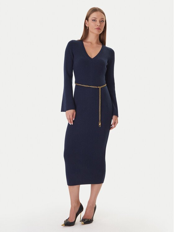 MICHAEL Michael Kors Плетена рокля MF5835G4VR Slim Fit