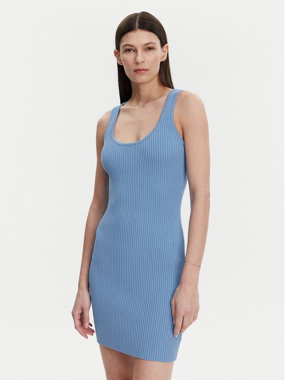 MICHAEL Michael Kors Плетена рокля MS5830I33D Slim Fit