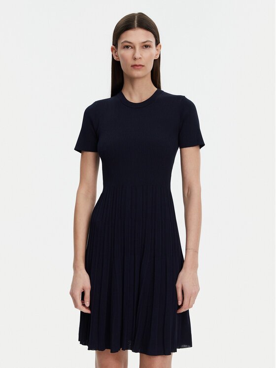 MICHAEL Michael Kors Плетена рокля MS5830OBFD Slim Fit