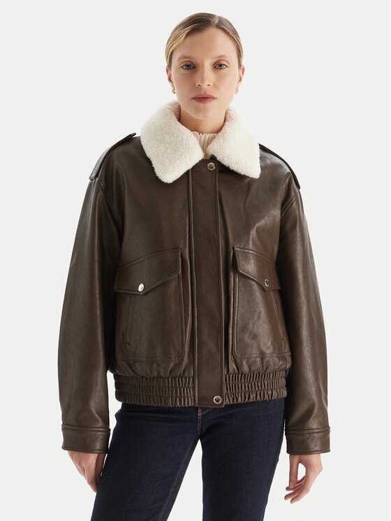 MICHAEL Michael Kors Яке от имитация на кожа 77A1487M52 Relaxed Fit