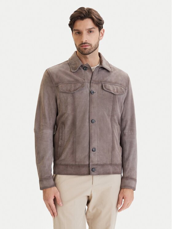 Milestone Кожено яке Maurice 611613 60745 Regular Fit