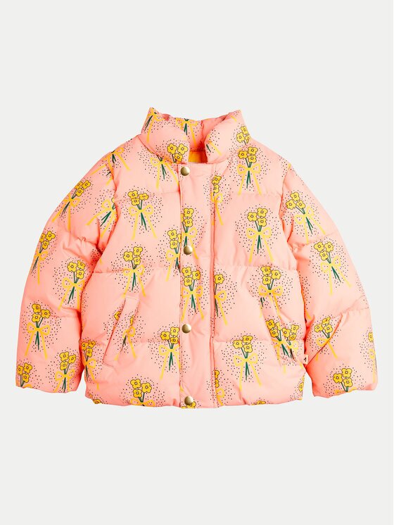 Mini Rodini Пухено яке Winter Flowers Aop 2471011328 Regular Fit