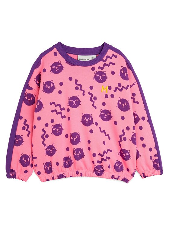 Mini Rodini Суитшърт Squiggly Cats 2512012228 Regular Fit