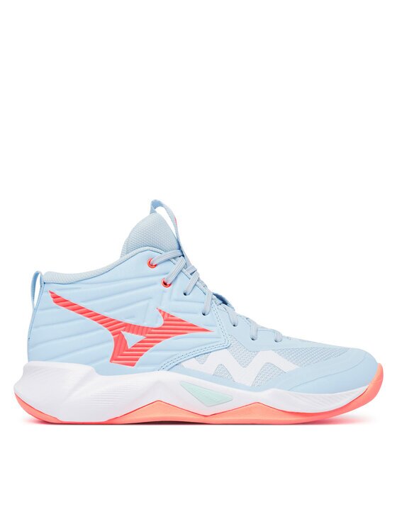 Mizuno Обувки за зала Wave Momentum Pro Mid V1GC2545 Светлосин