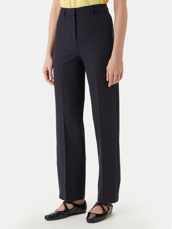 Morgan Текстилни панталони 242-POYA.F Екрю Straight Fit