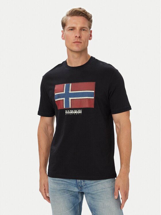 Napapijri Тишърт S-Flag Tiki Ss NP0A8A6I9411 Regular Fit