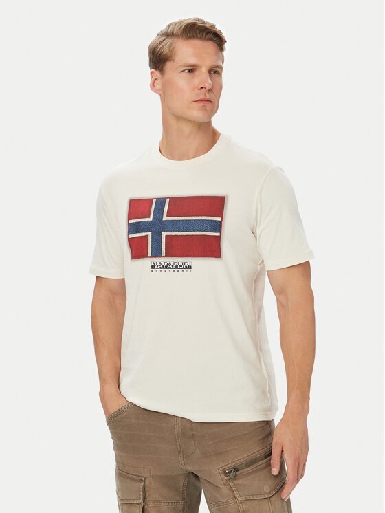 Napapijri Тишърт S-Flag Tiki Ss NP0A8A6IN1A1 Regular Fit