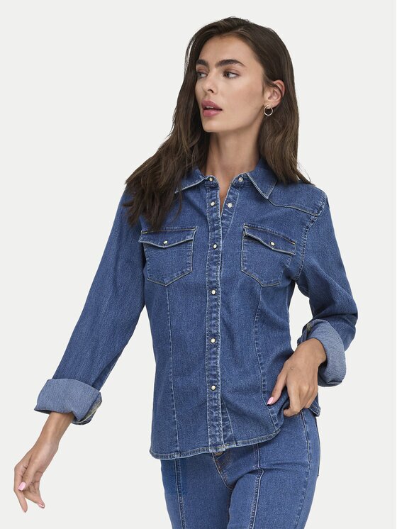 Only дънкова риза Sasia 15352339 Slim Fit